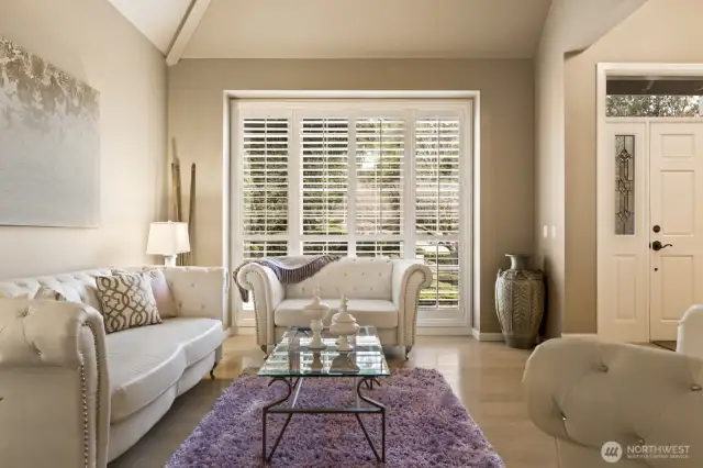 Formal living space is great for entertaining with ease.