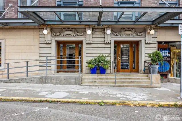 Both entrance doors
