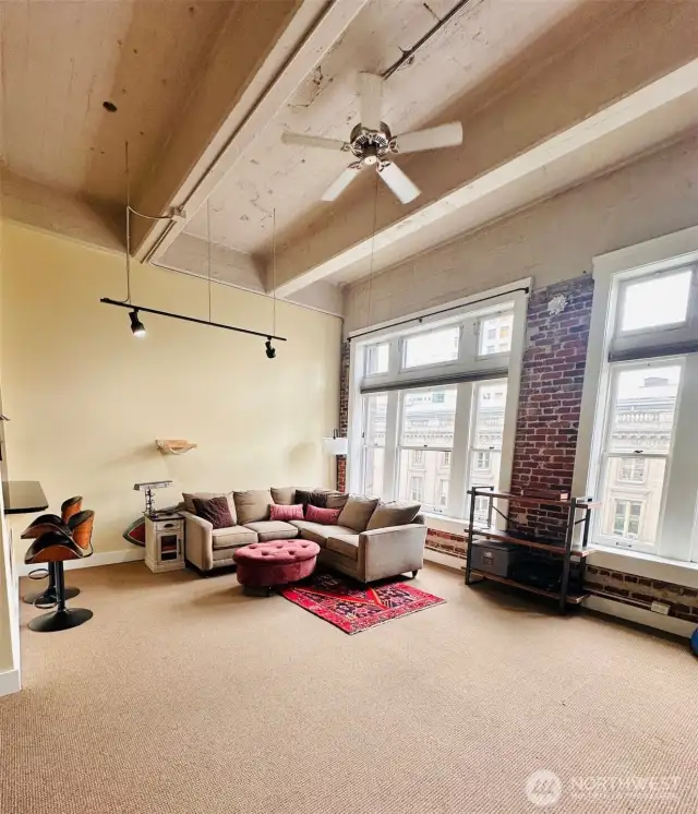 Large, light living room
