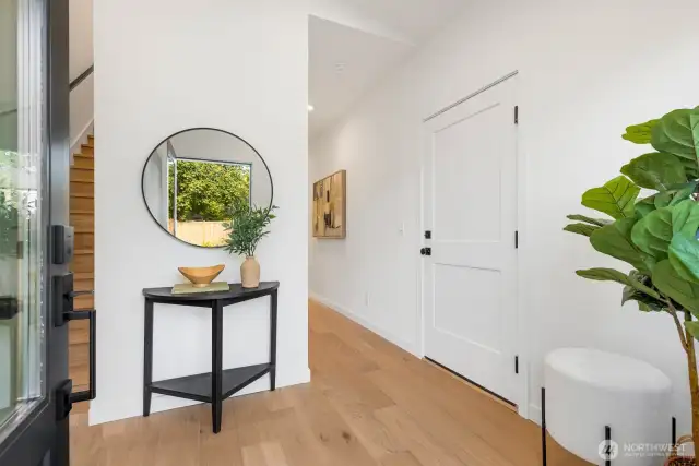 Nine foot ceilings welcome you in