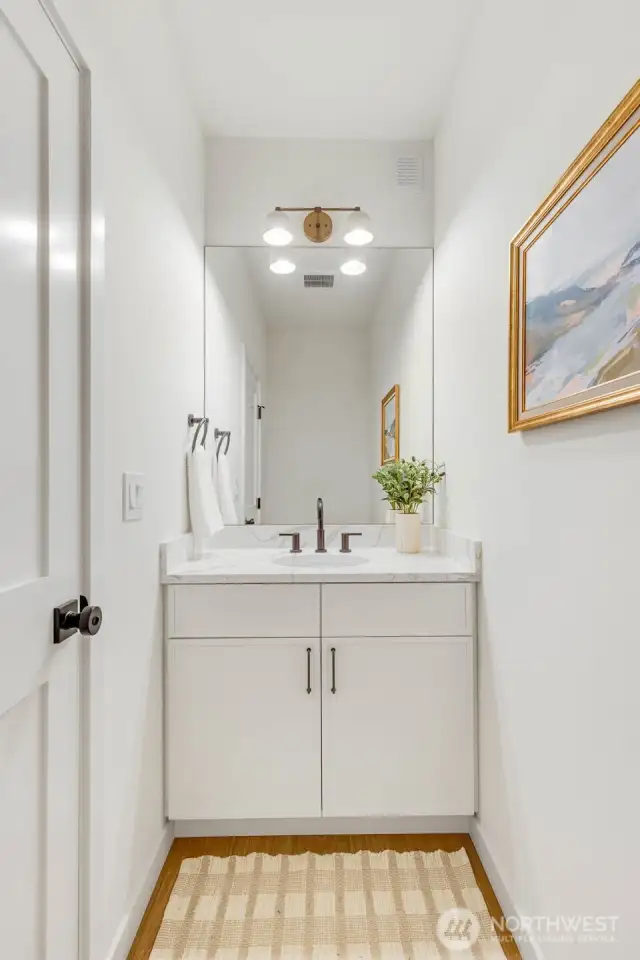 Main floor powder room