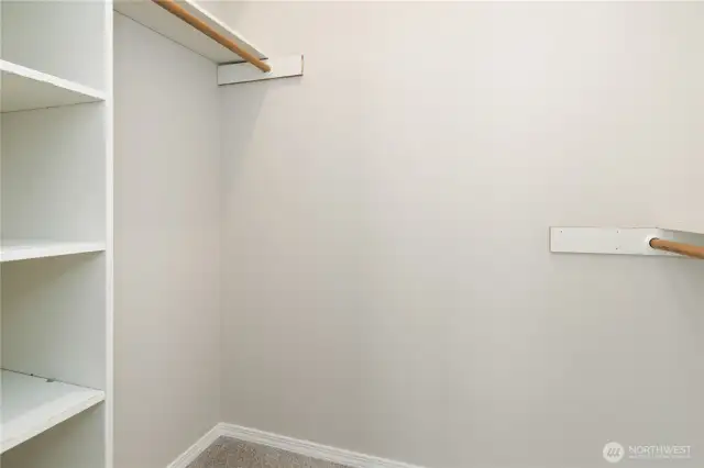Walk-in closet in Primary