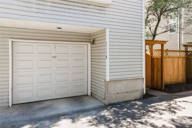 Attached garage