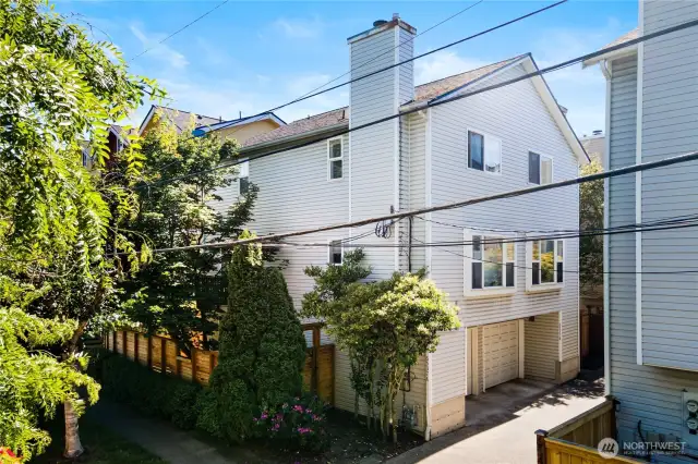 Classic craftman townhome on a tree lined street