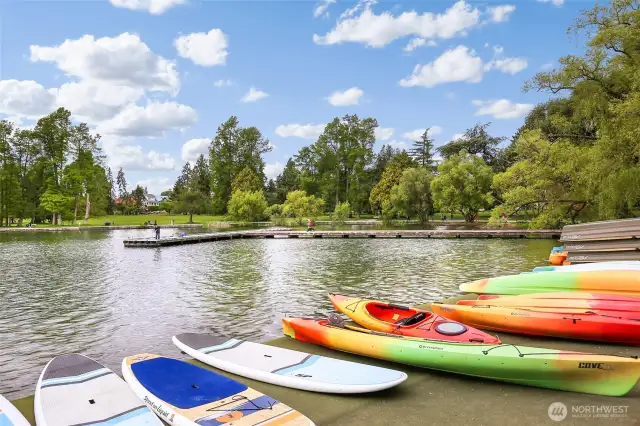 Enjoy summer boating fun at the lake.