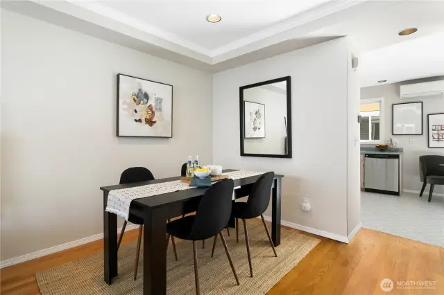 dining room right off kitchen