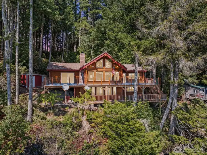 Welcome home to your waterfront retreat. Where rustic charm meets peaceful views.