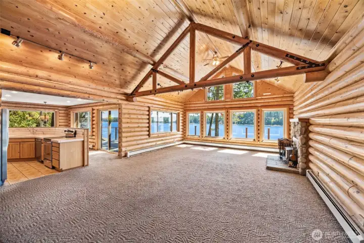 Gather here. Relax here. Live here. The heart of the home with a view that never ends.