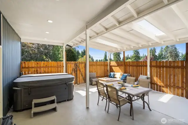 Hot tub stays!