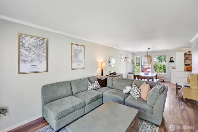 Living Room and Dining Room