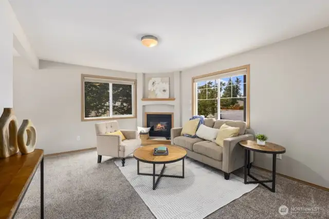 comfy and bright living room