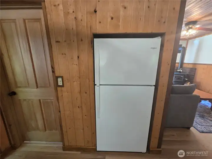 Great use of space with this built in refrigerator.