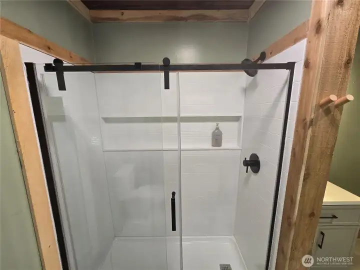 Beautiful new shower.