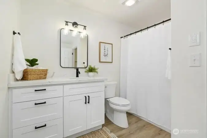 Full bath on main floor.