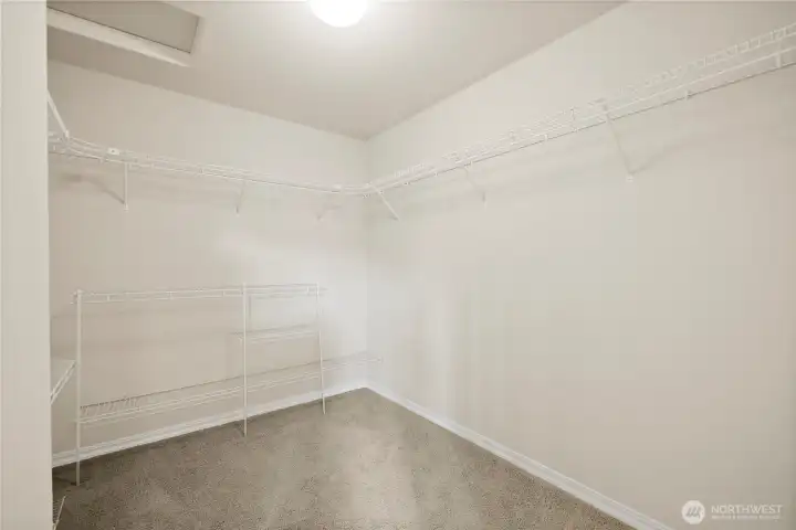 Primary walk in closet