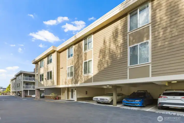 Assigned covered parking