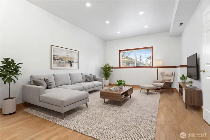 Virtually Staged -Family Room on lower level provide lots of space