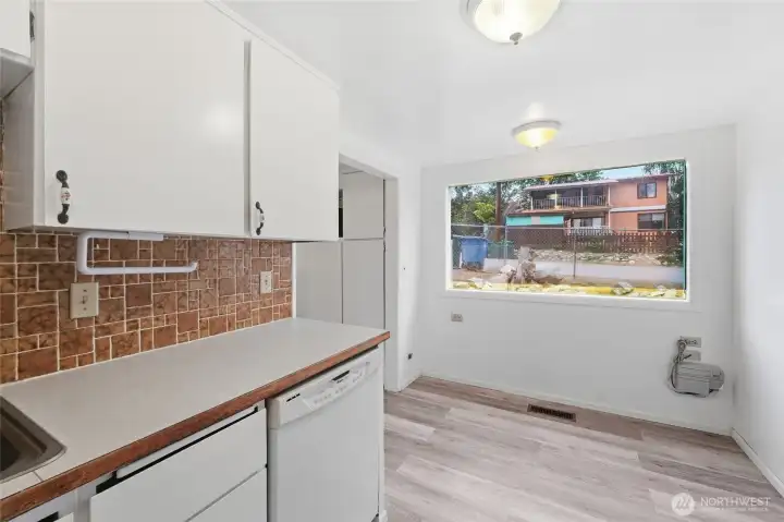 Kitchen with eating space