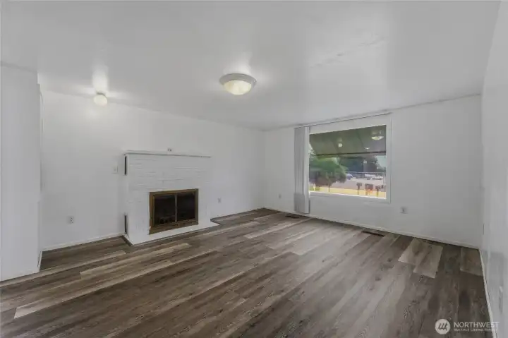 Living room looking out into front yard
