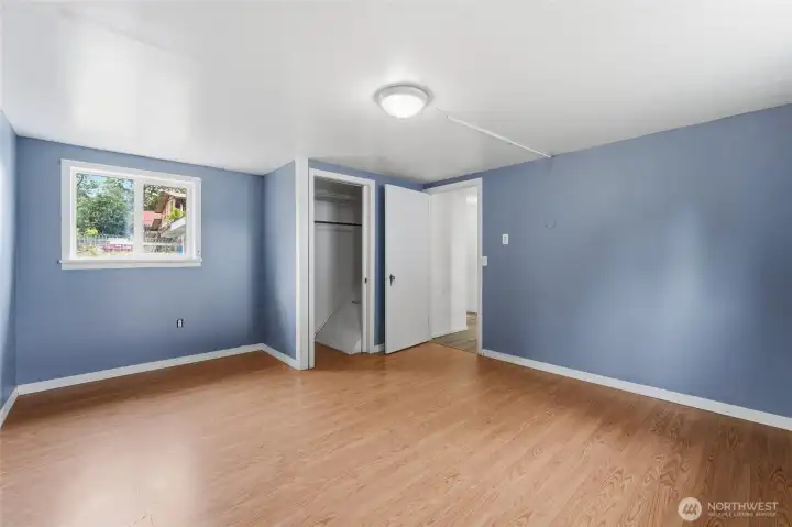 Second bedroom with entry to closet