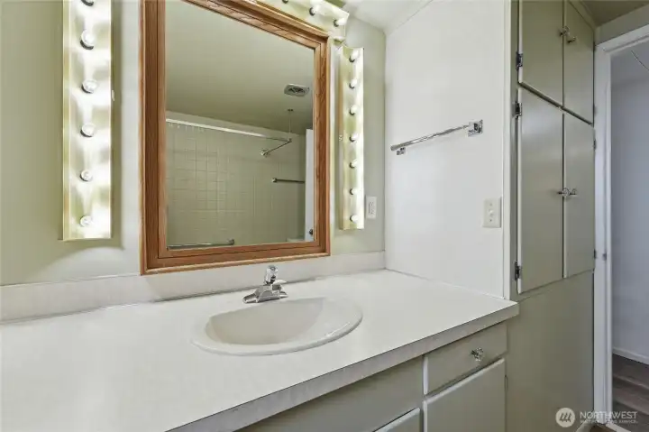 Full Bathroom with lots of storage space