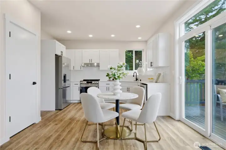 Kitchen with eating space Kitchen with eating space