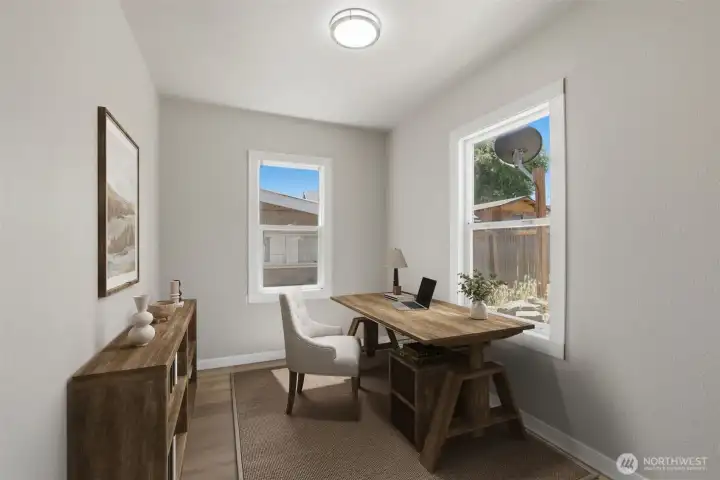Virtually Staged Bed Room #3 or office Virtually Staged Bed Room #3 or office