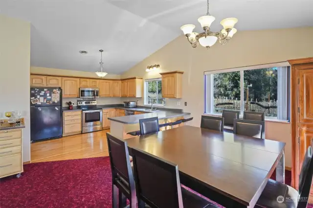 Dining Area that leads to Back Porch