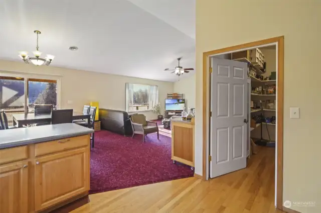 Kitchen to Walk In Pantry, which also leads to Garage