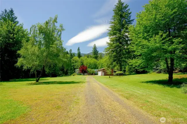 Great mix of open space and mature landscaping.