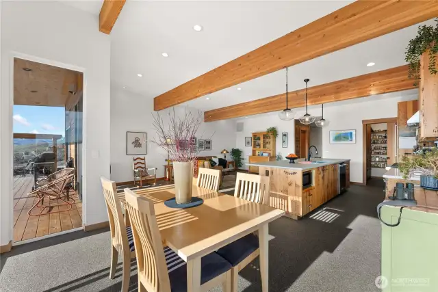 Enjoy the airy open atmosphere!