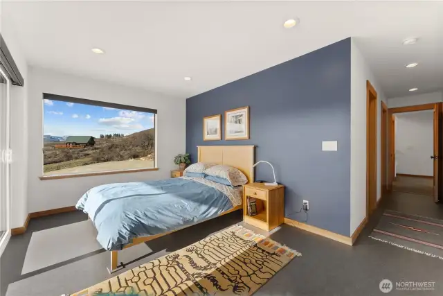 Primary suite w walk-in closet & deluxe bathroom