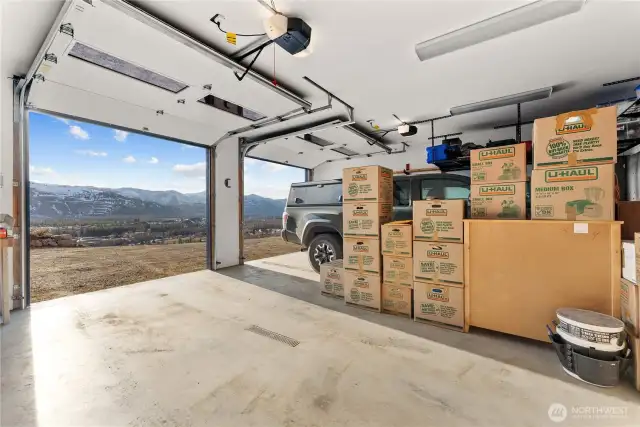Dreamy insulated 2 car garage!