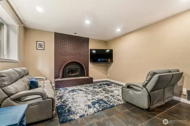 Family Room on lower level