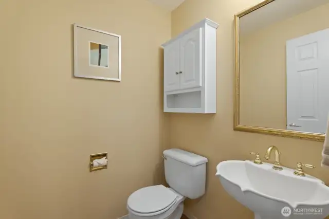 Remodeled main floor half bath.