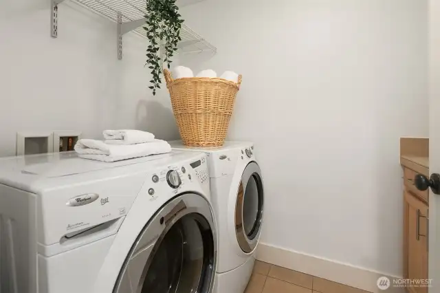 Laundry near bedrooms where you want it!