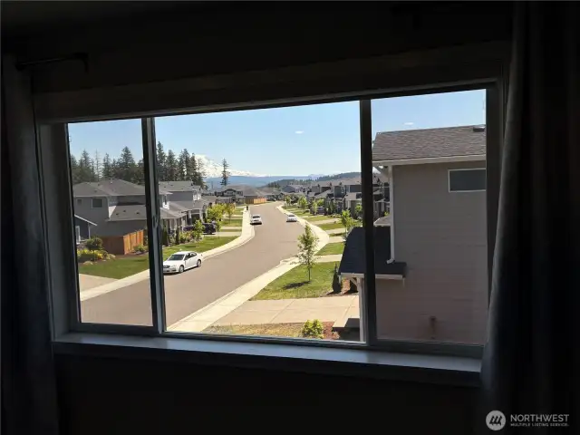 Mt. Rainier view from the Primary picture window!