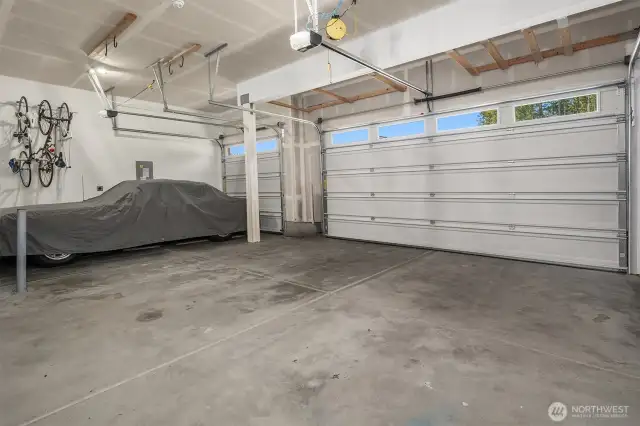 Generous 3 car garage.