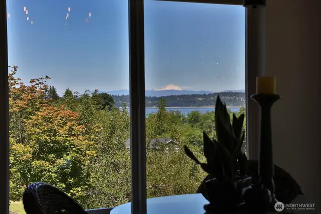 Views of Mt Baker & Hat Island from 2nd Floor