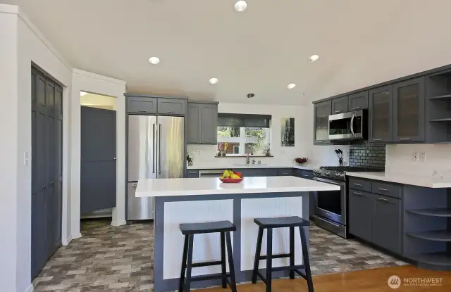 2nd Floor Kitchen with breakfast bar