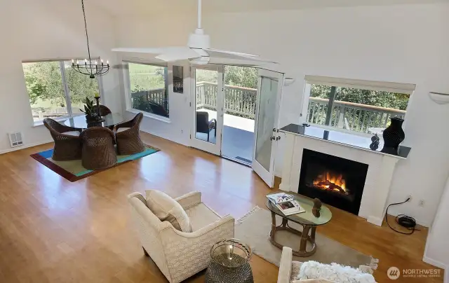 Looking down from Primary to Great Room