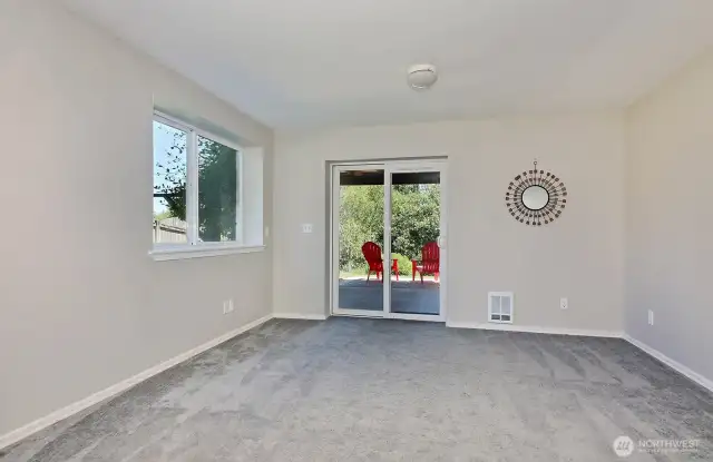 Daylight Basement - Rec Room w/ slider access
