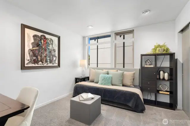 Third main level bedroom has functioned as a bedroom, an office and a home gym