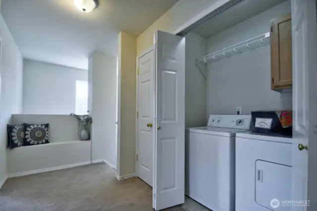 Laundry closet upstairs