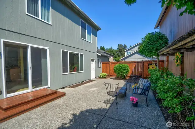 Spacious and private patio
