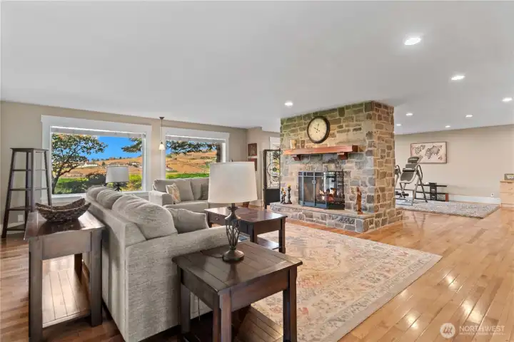 Montana Stone  pass through Fireplace