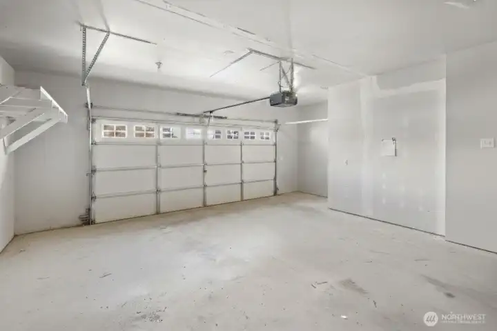 Owner's belongings are in the garage