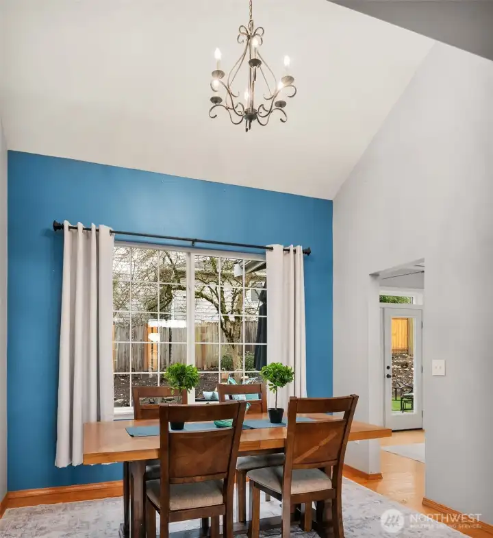 Dining Room Looking Out to Backyard