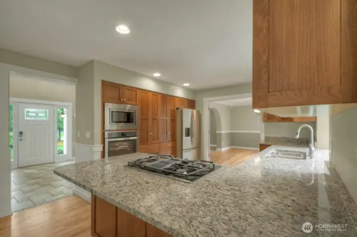 Updated kitchen with spacious layout and plenty of storage