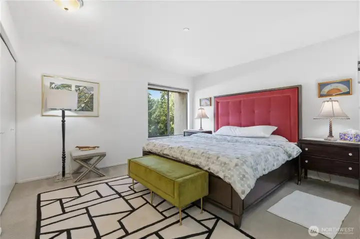 Spacious Master Bedroom with Stunning Lake View